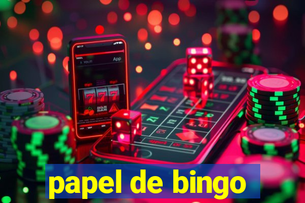 papel de bingo